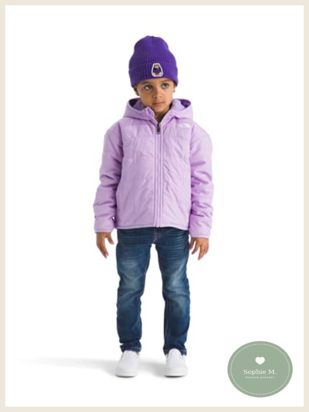Girls Reversible Fleece Lined Puffer Jacket Full Zip Hooded